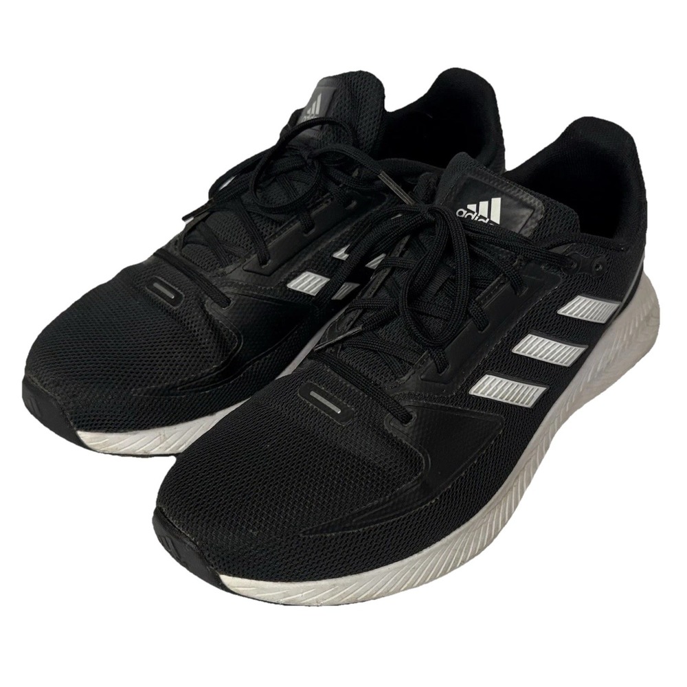 Adidas Runfalcon 2.0 Shoes Womens Size 10 Black White Running Sneakers FY5943